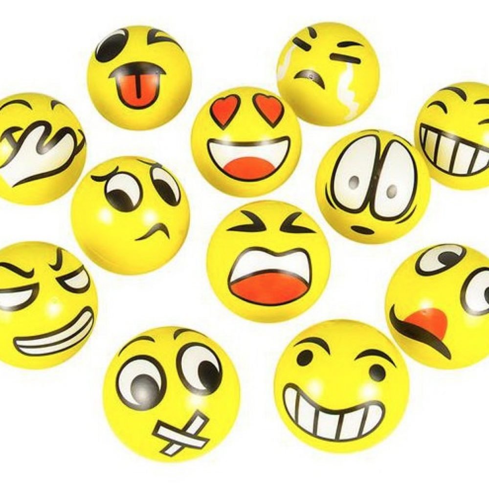 Balles anti-stress Emoji (une douzaine)