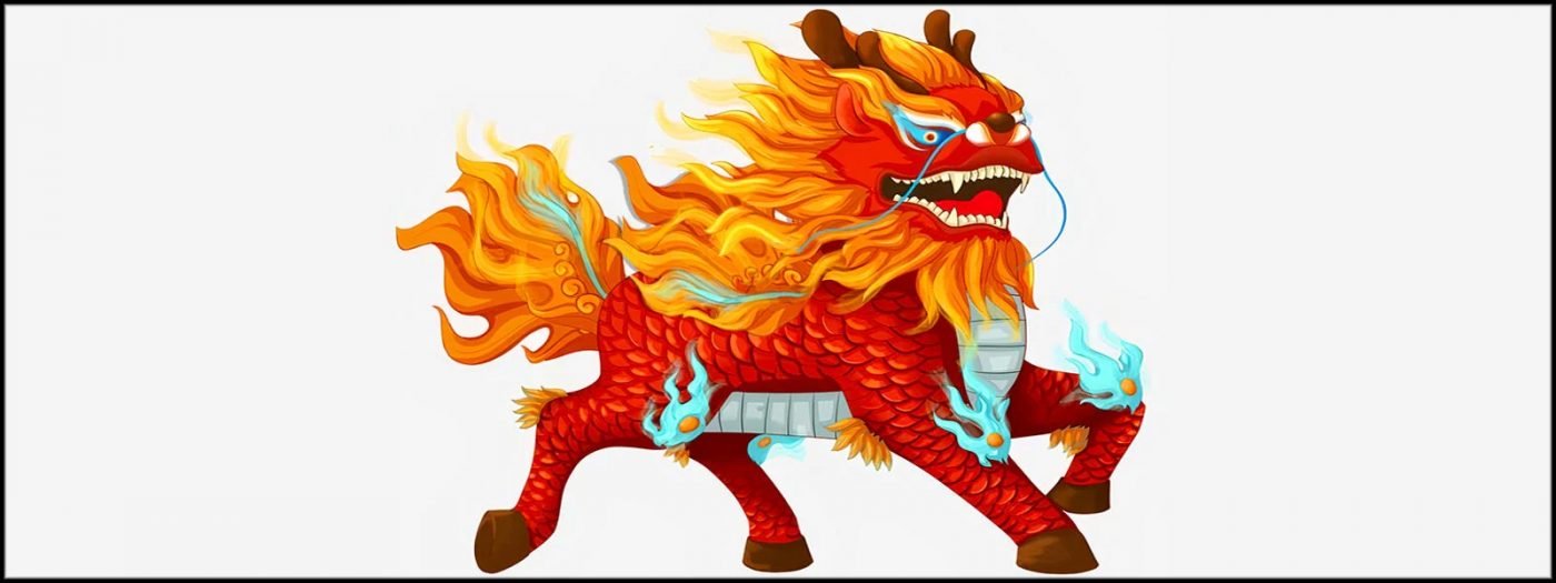 dragon pixiu illustration