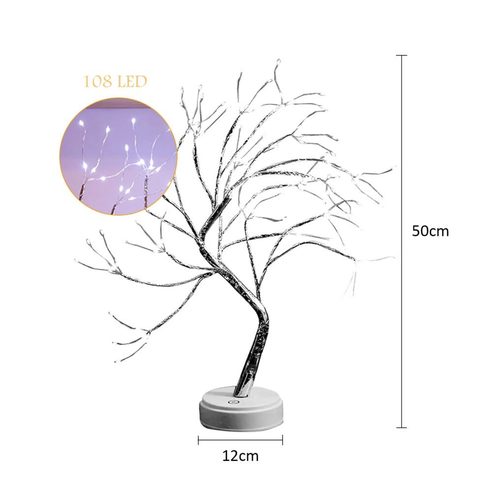 TAILLE LAMPE ARBRE LUMINEUX