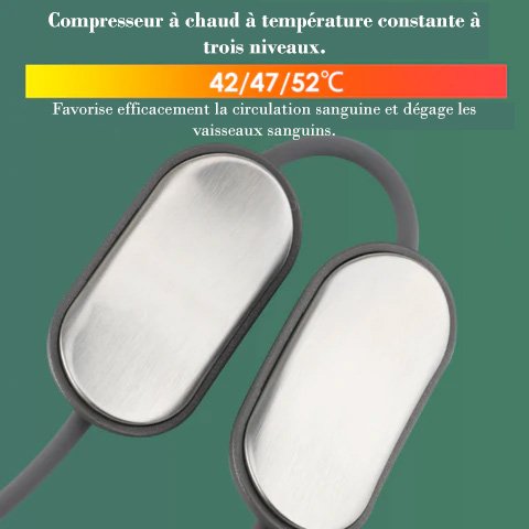 Masseur cervical impulsions électriques compression chaude shiatsu