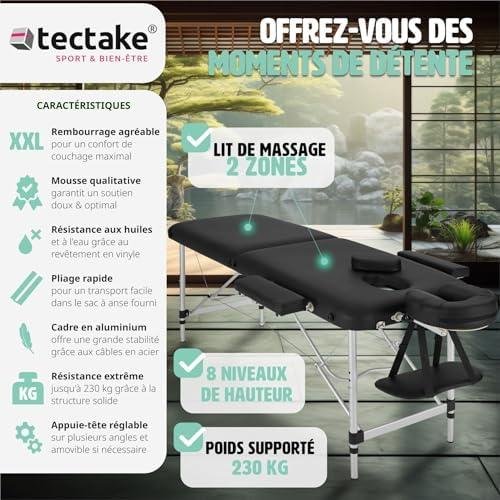 Table de Massage TecTake® ⁣- Notre Analyse et ‌Avis Détaillés