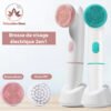 Brosse de visage électrique 2en1